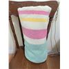 Image 7 : Wool Striped Blanket w/ Antique Spindle Chair