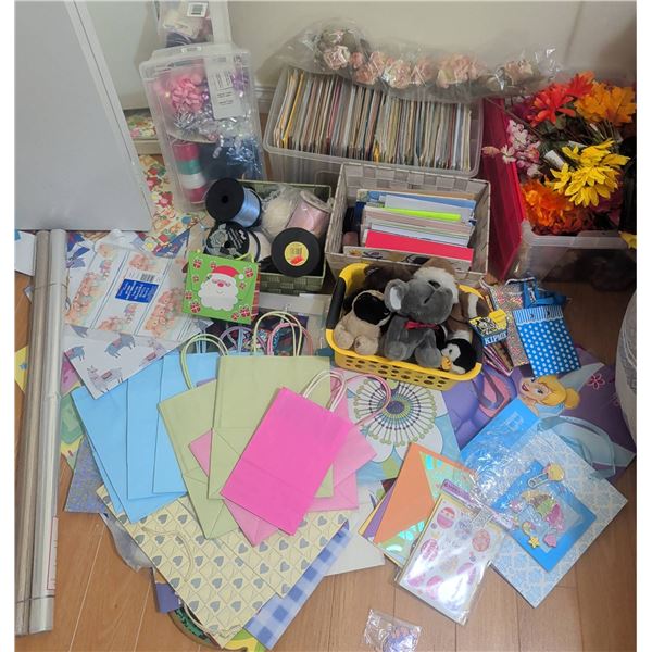 Massive Any Occasion Card Stock and Gift Wrapping Collection