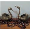 Image 3 : 4 Solid Brass Swan Ornaments, Made in Korea