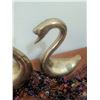 Image 6 : 4 Solid Brass Swan Ornaments, Made in Korea