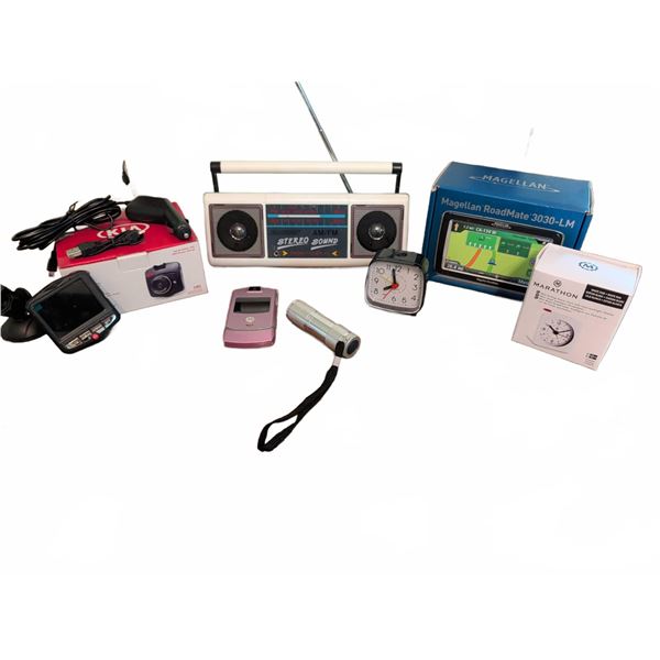 Gadget Pack - Suntime Radio, Dash Cam, Motorola Phone, GPS & More