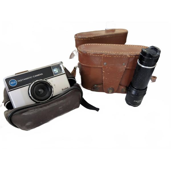 Kodak Instamatic 155X Camera, Vintage Box Camera, Duracell Flashlight