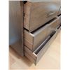 Image 4 : Six-Drawer Wood Dresser with Mirror and Metal Pulls