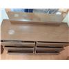 Image 5 : Six-Drawer Wood Dresser with Mirror and Metal Pulls