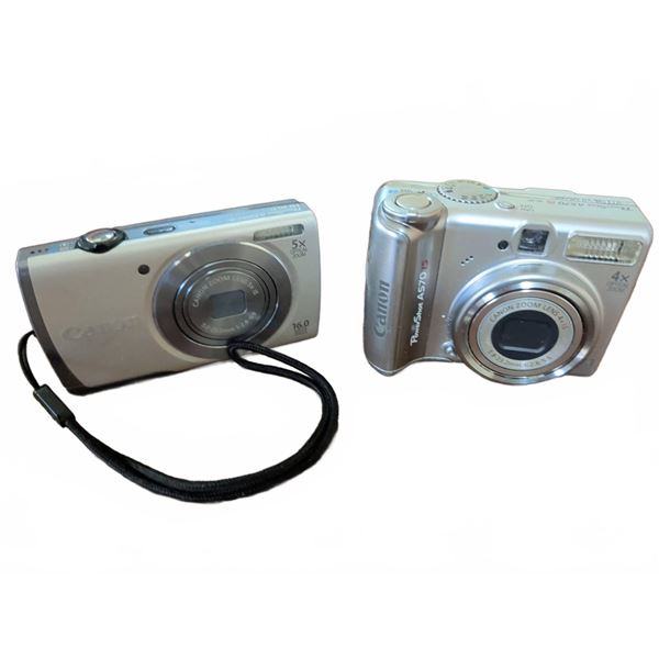 Canon PowerShot A570 IS and Canon PowerShot A2200 Digital Cameras