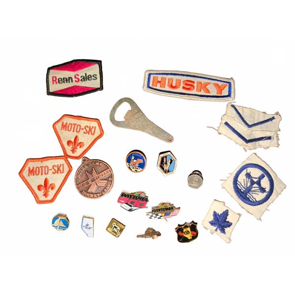 Pins, Patches, and Metal Opener Lot
