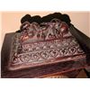 Image 6 : Wooden Mantel Clock with Porcelain Children Bookends