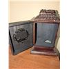 Image 8 : Wooden Mantel Clock with Porcelain Children Bookends