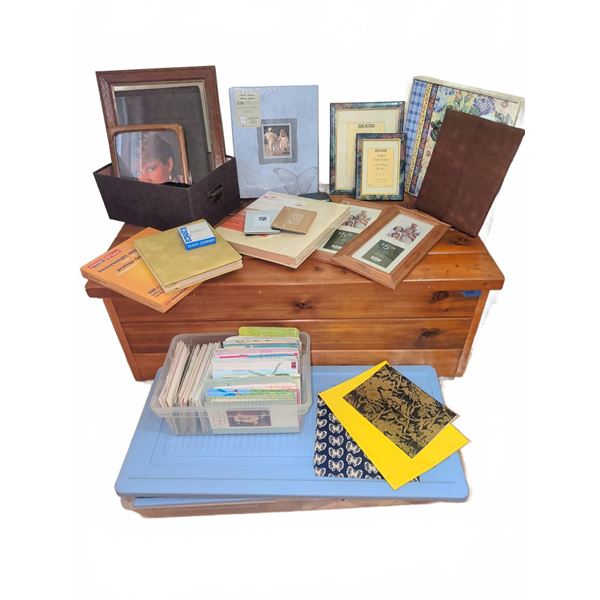 Photo Albums, Frames, Sleeves w/ New Cardstock & Gift wrap