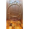 Image 3 : Wooden Parquet Side Table and Metal Display Stand