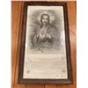 Image 1 : Framed Sacred Heart of Jesus Print in French, Consecration Certificate