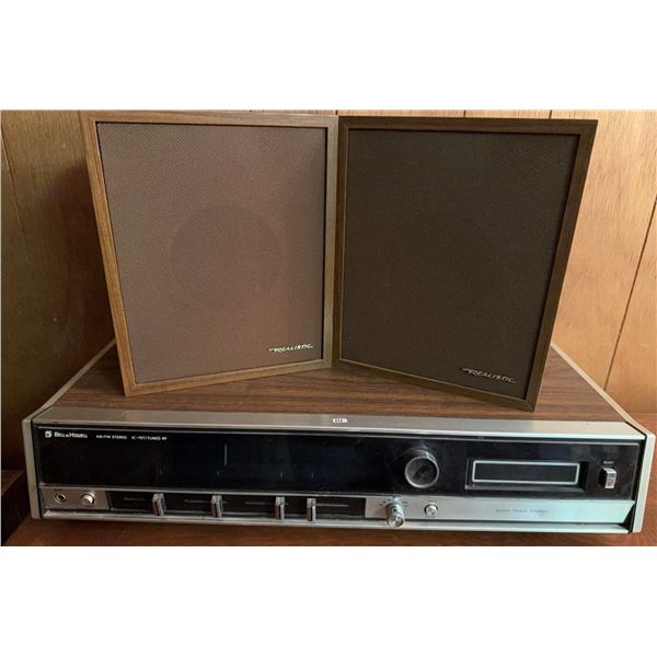 Bell & Howell AM/FM Stereo Receiver with Realistic Speakers
