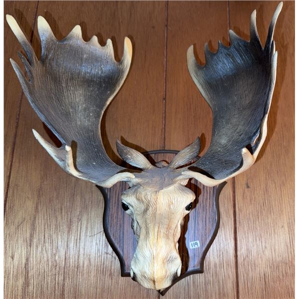 Resin Moose Head Wall Plaque