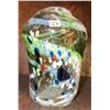 Image 4 : Decorative Collectibles Including Hand Painted Ceramic Ducks, Glass Art Vase, and Mortar &