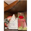 Image 3 : Christmas Decor and Red 12" Taper Candles