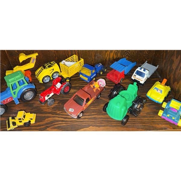 Toy Trucks, Tractors, and Cars Lot