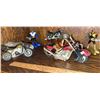 Image 1 : Toy Motorcycles, Action Figures, and Wooden Block