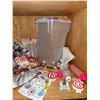 Image 4 : Cake Decorating Tools, Candles, and Glass Cake Stand