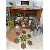 Image 1 : Kitchenware and Barware Lot with Stained Glass Ornament