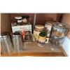 Image 4 : Kitchenware and Barware Lot with Stained Glass Ornament