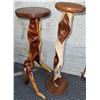Image 1 : Natural Wood Pedestal Plant Stands