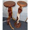 Image 2 : Natural Wood Pedestal Plant Stands