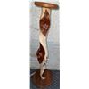 Image 3 : Natural Wood Pedestal Plant Stands