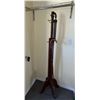 Image 1 : Wooden Coat Rack and Chrome Wall-Mounted Shelf