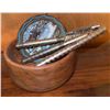 Image 5 : Brass Coal Scuttle, Brown Enamel Kettle, and Bowl with Accessories