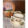 Image 3 : Decorative Porcelain Cups, Saucers, Plates and Small Pitchers