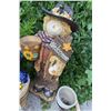Image 4 : Scarecrow Garden Decorations with Planters and Watering Orbs