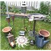 Image 1 : Outdoor Garden Decor and Accessories Lot