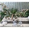 Image 5 : Outdoor Garden Decor Assortment with Rustic Wooden Bench