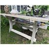 Image 7 : Outdoor Garden Decor Assortment with Rustic Wooden Bench