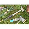 Image 5 : Outdoor Garden Decor and Tool Lot with Statues and Watering Can
