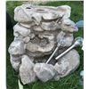 Image 4 : Outdoor Garden Decor Set with Folding Chairs and Fountain