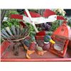 Image 3 : Outdoor Garden Decor Assortment with Watering Cans and Lantern