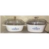 Image 1 : CorningWare Blue Cornflower Casserole Dishes with Glass Lids