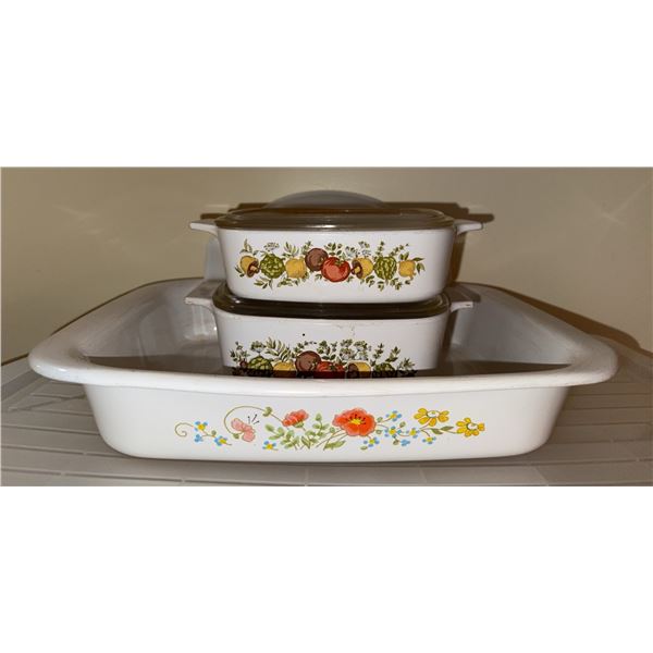 CorningWare Casserole Dishes with Lids and Pyrex Baking Dish Assortment