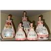 Image 1 : 5 Porcelain Kitchen Prayer Figurines with Script