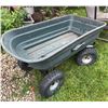 Image 3 : Yardworks Utility Garden Cart with Plastic Bed and Pneumatic Tires