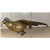 Image 3 : Brass Decorative Group: Two Pheasant Figurines, Basket, and Planter