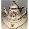 Image 3 : English Bone China Tea Set with Teapot, Cups, and Saucers