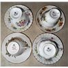 Image 5 : English Bone China Tea Set with Teapot, Cups, and Saucers