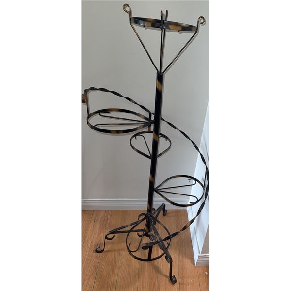 Metal Spiral Three-Tier Plant Stand