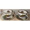Image 3 : Royal Albert and Royal Vale Teacup Sets with Ruby-Stained Glasses