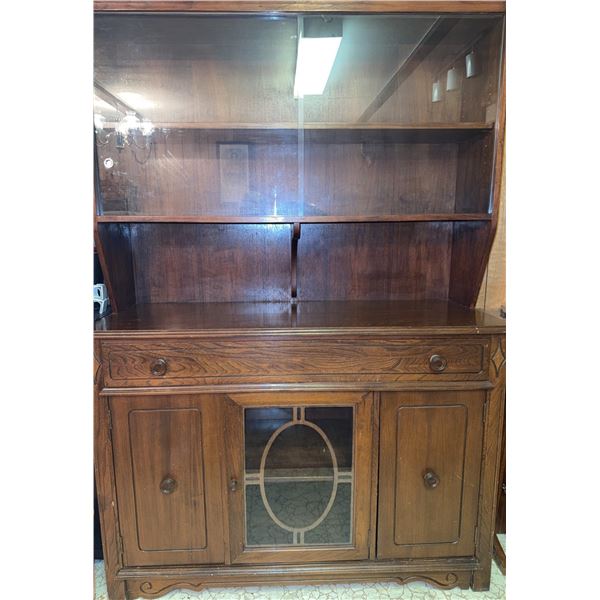 Middlesex Furniture Company Wood China Cabinet with Glass Doors