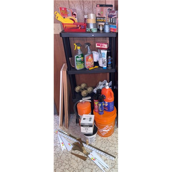 Household Tools, Cleaners, and Hardware Lot