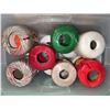 Image 2 : Rubbermaid Bin With Crafting Supplies And Thread Spools