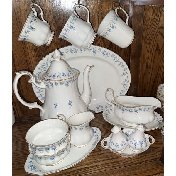 Royal Albert Memory Lane Bone China Serving Set and Clock